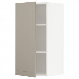 IKEA METOD494.608.25 навісна шафа з полицями, білий/Stensund beige