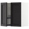 IKEA METOD494.542.64 навісна шафа з сушаркою/2 двер, білий/забарвлений лерхітановим чорним - зображення 1