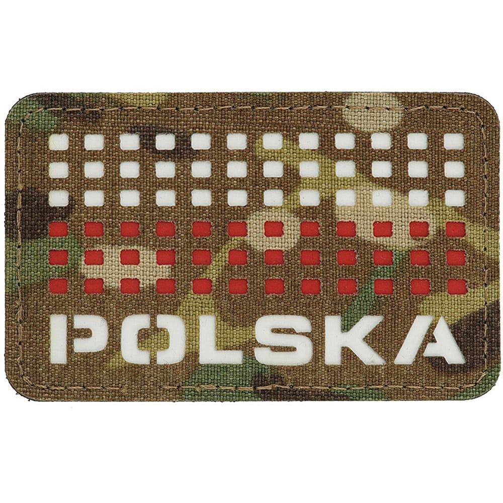 M-Tac Нашивка  Poland Flag Laser Cut - Multicam White/Red (51007108) - зображення 1