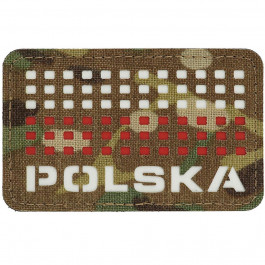 M-Tac Нашивка  Poland Flag Laser Cut - Multicam White/Red (51007108)