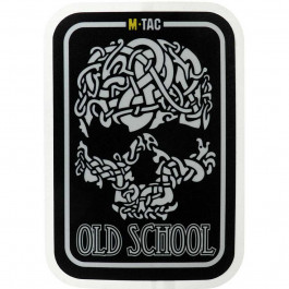 M-Tac Наклейка  Old Skull Large світловідбиваюча - Black (51423002-L)