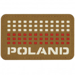 M-Tac Бейдж  Flag Poland Laser Cut - Coyote White/Red (51006105)