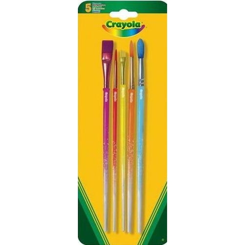 Crayola 5 кисточек для рисования красками 3007 - зображення 1