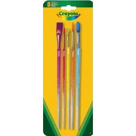 Crayola 5 кисточек для рисования красками 3007