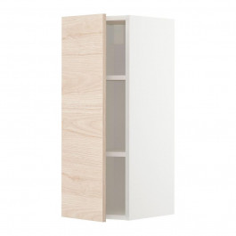 IKEA METOD394.613.64 навісна шафа з полицями, білий/Askersund світлий попелястий малюнок