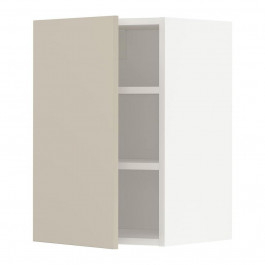 IKEA METOD194.638.68 навісна шафа з полицями, білий/Havstorp бежевий