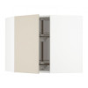 IKEA METOD 094.265.36 кутова навісна шафа з каруселлю, білий/Havstorp бежевий - зображення 1