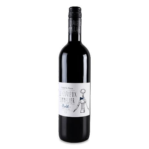 Le Curieux Sommelier Вино  Merlot Red, 0,75 л (3263280122351) - зображення 1