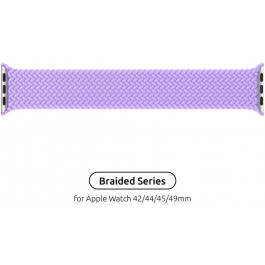 ArmorStandart Ремінець  Braided Solo Loop для Apple Watch 42/44/45/49 mm Size 10 (172 mm) Lavender Grey (ARM64909)
