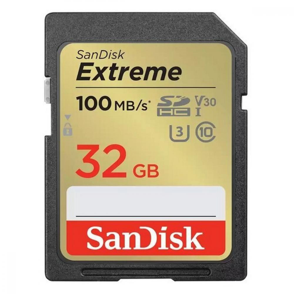 SanDisk 32 GB SDHC UHS-I U3 V30 Extreme (SDSDXVT-032G-GNCIN) - зображення 1