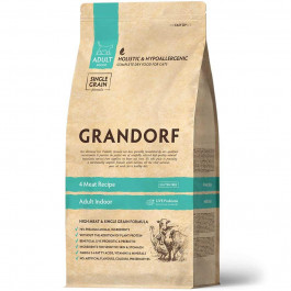 Grandorf Adult Indoor 4 Meat & Brown Rice 0,4 кг (5404009589040)