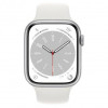 Apple Watch Series 8 GPS + Cellular 45mm Silver Aluminum Case with White Sport Band - M/L (MP4W3) - зображення 2