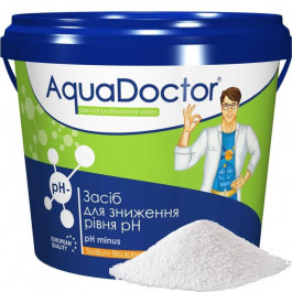 AquaDOCTOR Гранулированный pH минус  (1 кг) препарат для снижения pH в воде бассейнов и фонтанов