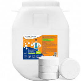 AquaDOCTOR Хлор длительный  С90Т (50 кг) 200гр большие таблетки медленно растворимые для дезинфекции воды в бас