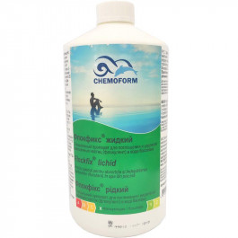 Chemoform Жидкий коагулянт  флокфикс (1 л) коагулирующее средство для очистки и осветления мутной воды в бассе