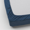 IKEA ULLVIDE простыня с резинкой, 90x200, темно-синий (803.355.46) - зображення 5