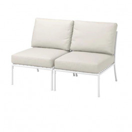 IKEA SEGERON, 895.235.62, 2-місний диван, для вулиці, білий, бежевий, FROSON, Дувхольмен бежевий