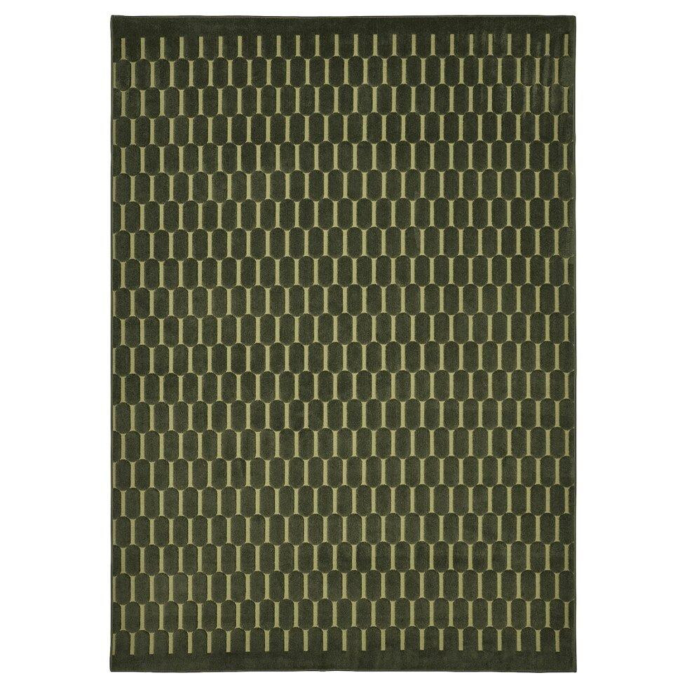 IKEA NOVLING, 805.329.76, Килим, короткий ворс, зелений, 128х195 см - зображення 1