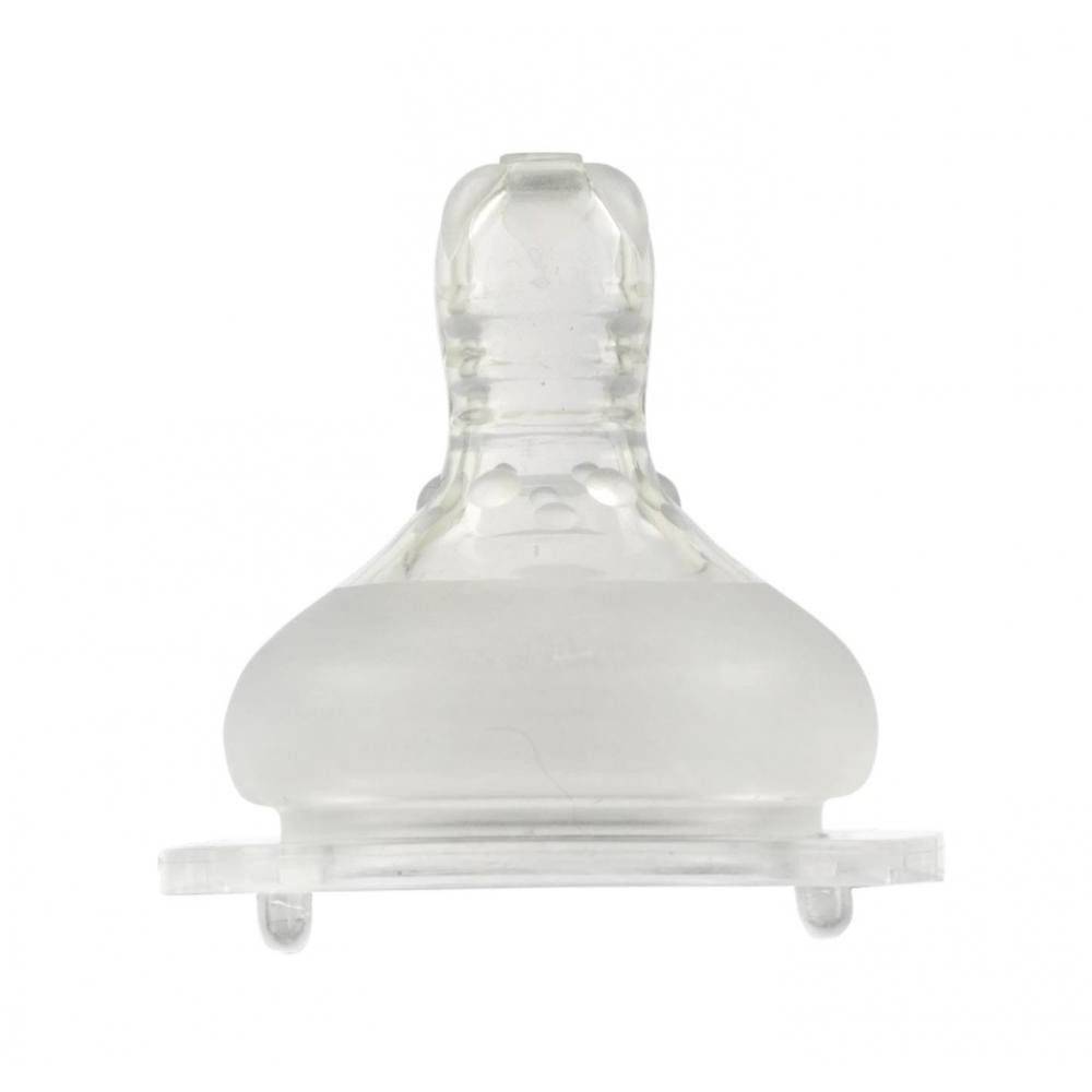 Baby Team Соска силиконовая антиколиковая, для бутылочек с широким горлышком, 0М+ (2025) - зображення 1