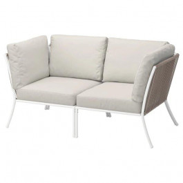 IKEA SEGERON, 795.201.68, 2-місний диван, для вулиці, білий, бежевий, FROSON, Дувхольмен бежевий