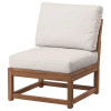IKEA NAMMARO, 395.291.61, Садове крісло, світло-коричневий морилка, FROSON, Дувхольмен бежевий - зображення 1