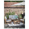 IKEA NAMMARO, 395.291.61, Садове крісло, світло-коричневий морилка, FROSON, Дувхольмен бежевий - зображення 2