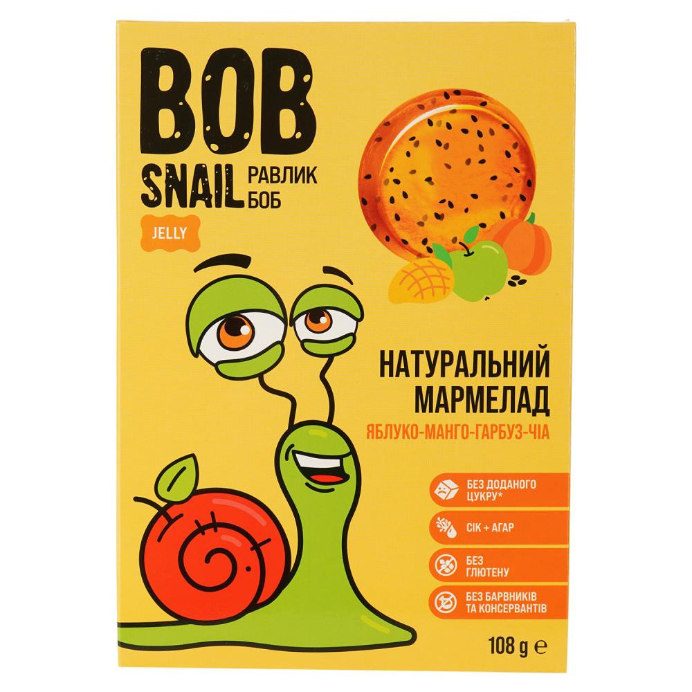 Bob Snail Мармелад   манго-гарбуз-чіа 108 г (4820219341277) - зображення 1