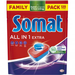 Somat Таблетки для посудомийної машини  All in 1 Extra 125 шт (9000101809589)