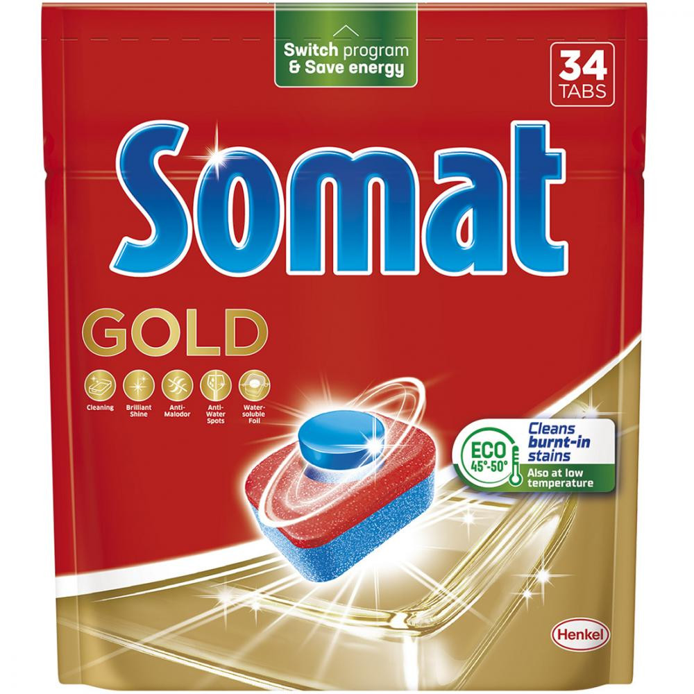 Somat Таблетки для посудомийної машини  Gold 34 шт (9000101808209) - зображення 1