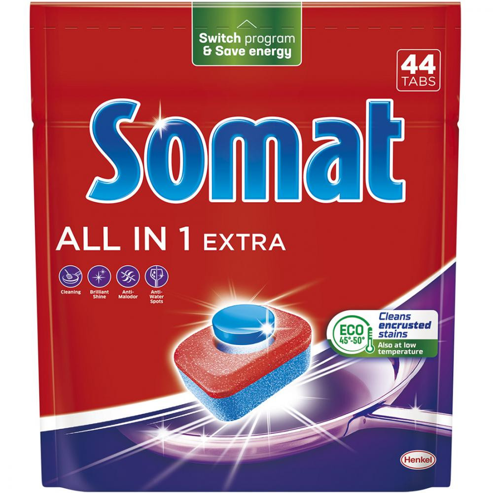 Somat Таблетки для посудомийної машини  All in 1 Extra 44 шт (9000101809190) - зображення 1