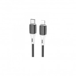 Borofone BX79 Silicone USB-C to Lightning PD 20W 1m Black (BX79PDLB)