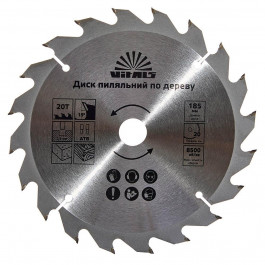 VITALS Диск пильний  по дереву 185x20/16, ATB 20