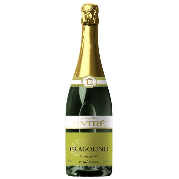 ENTRE Напій винний ігристий  Fragolino Salute Bianco біле напівсолодке 0.75л (4820271510079) - зображення 1