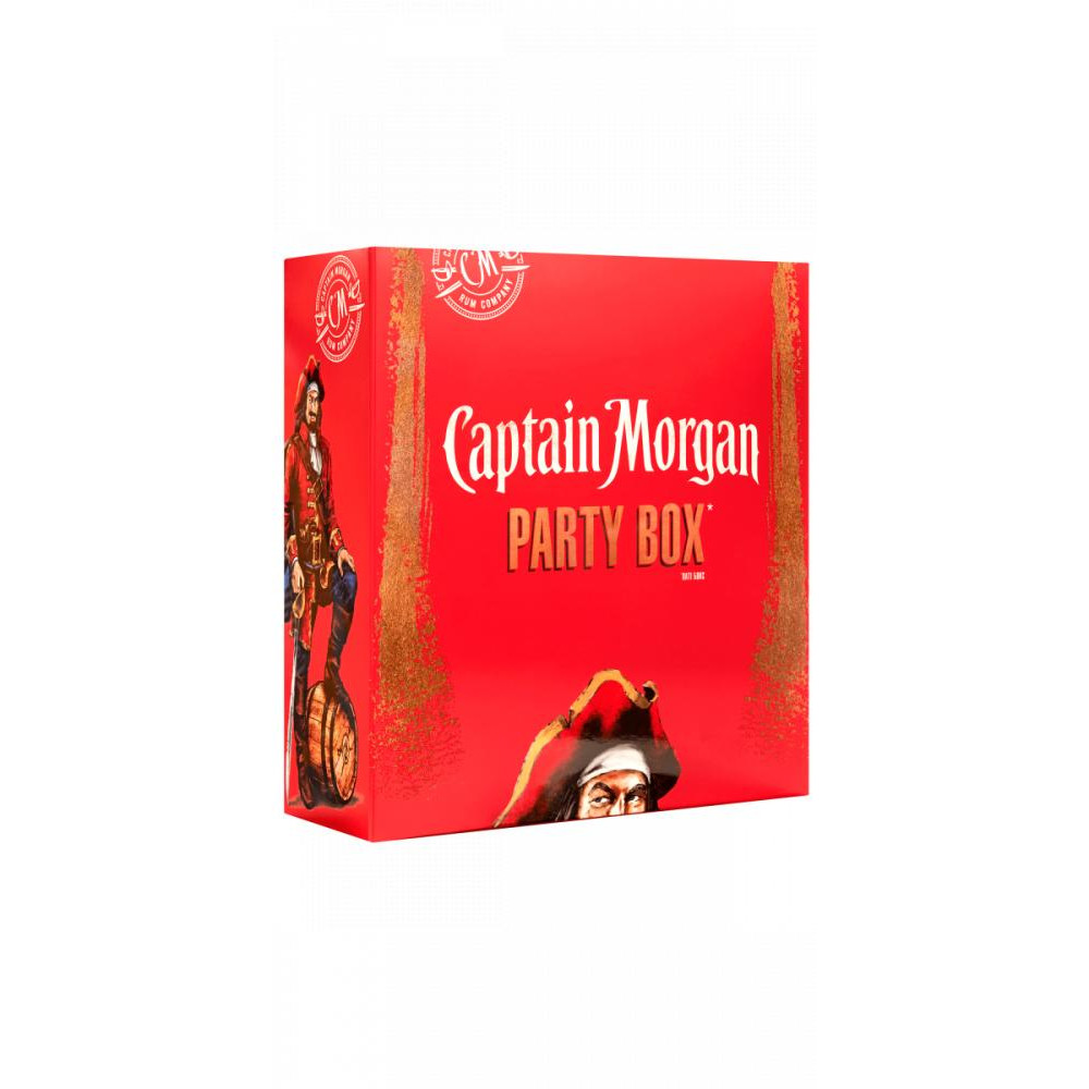 Captain Morgan Набір рому  Party Box (Spiced Gold 0.7л & Black Spiced 0.7л) (4820178651059) - зображення 1
