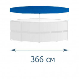  Тент - чохол для каркасного басейну InPool 33031, O 366 см (фактичний O 415 см)