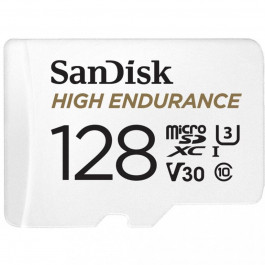 SanDisk 128 GB microSDXC High Endurance UHS-I U3 V30 + SD adapter SDSQQNR-128G-GN6IA