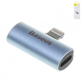 Baseus iP Male to Dual iP Female Adapter L46 Blue (CAL46-03 )