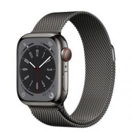 Apple Watch Series 8 GPS + Cellular 45mm Graphite S. Steel Case  w. Milanese Loop Graphite (MNKW3/MNKX3)