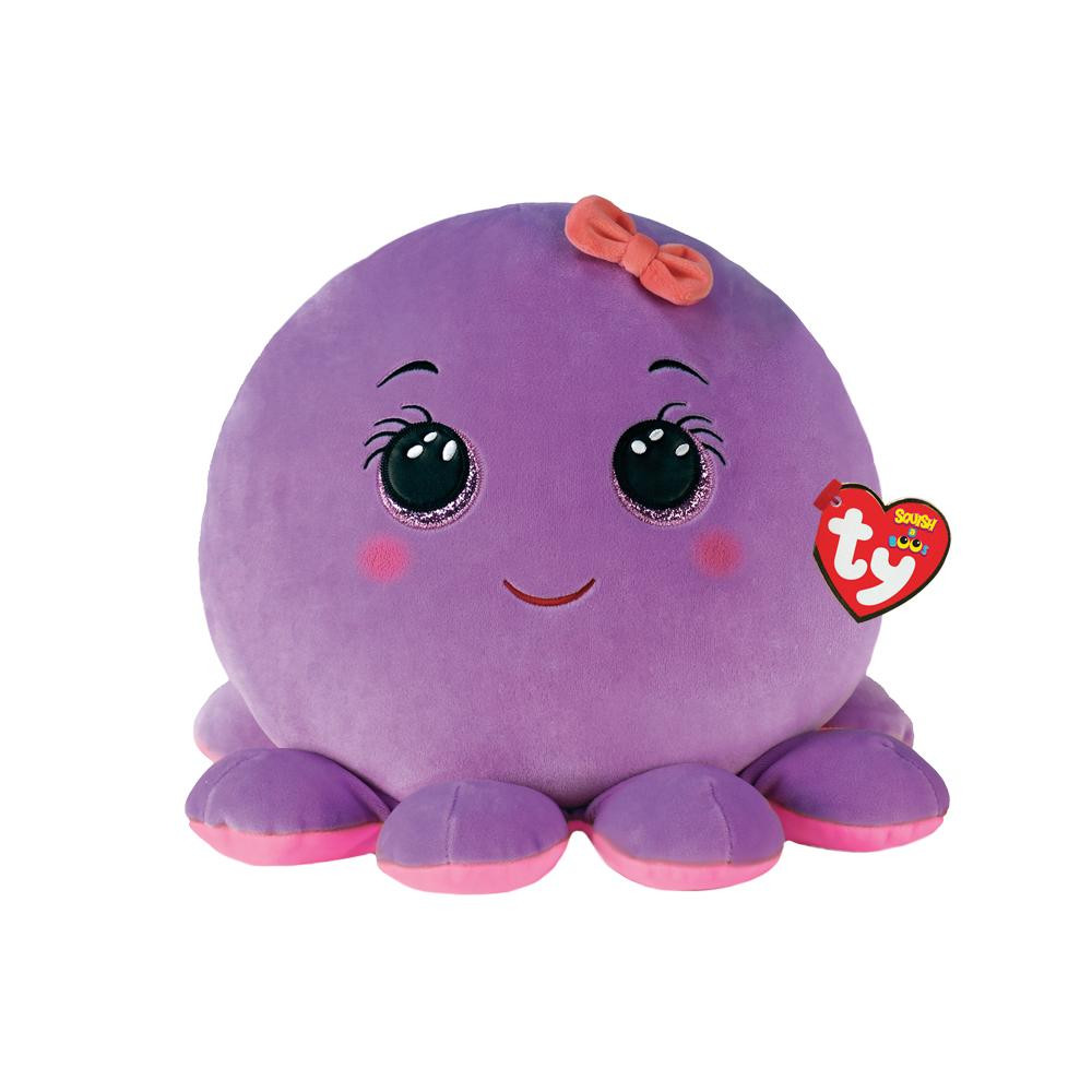 TY М&#39;яка іграшка  Squish-A-Boos Восьминіжок Octopus 40 см різнокольоровий 39339 (0008421393398) - зображення 1