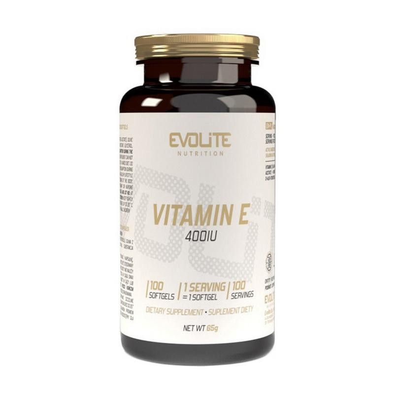 Evolite Nutrition Вітамін Е  Vitamin E 400IU 100 м'як. капсул - зображення 1