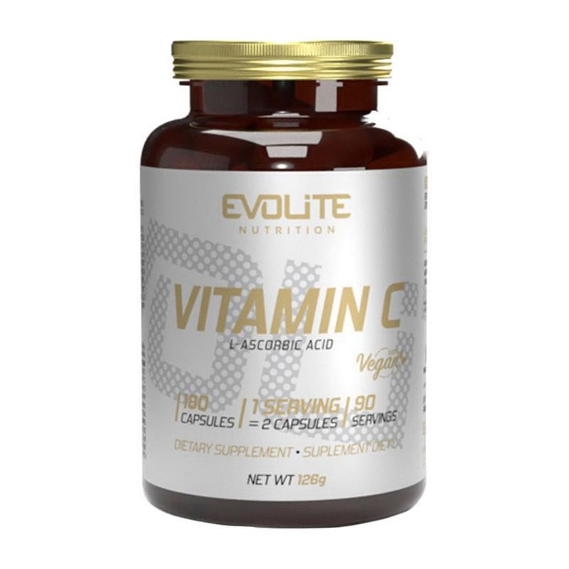 Evolite Nutrition Вітамін С  Vitamin C 500 mg 180 вег. капсул - зображення 1