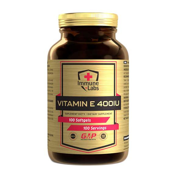 Immune Labs Vitamin E 400IU 100 м'як. капсул - зображення 1