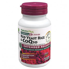 Nature's Plus Червоний дріжджовий Рис + Коензим Q10, Herbal Actives, , 30 гелевих капсул