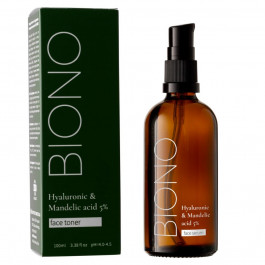 Biono Тонер для лица  с гиалуроновой и миндальной кислотой 5% 100 мл (2202120969238)