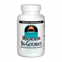Source Naturals Магній бісгліцинат  Magnesium Bisglycinate Powder 60 таблеток