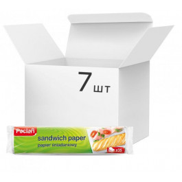 Paclan Упаковка бумаги для бутербродов жиронепроницаемая 7 шт по 35 листов (5900942330065)