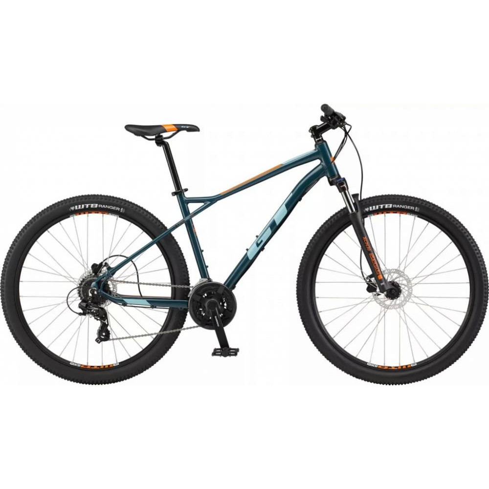 GT Bicycles Aggressor Expert 27,5" 2023 / рама 42см satin slate blue w/blue&orange - зображення 1