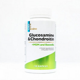 ABU Комплекс для суглобів глюкозамін хондроїтин   (Glucosamine & Chondroitin) 120 капсул