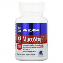 Enzymedica Ферменти протеолітичні, MucoStop, , 48 капсул