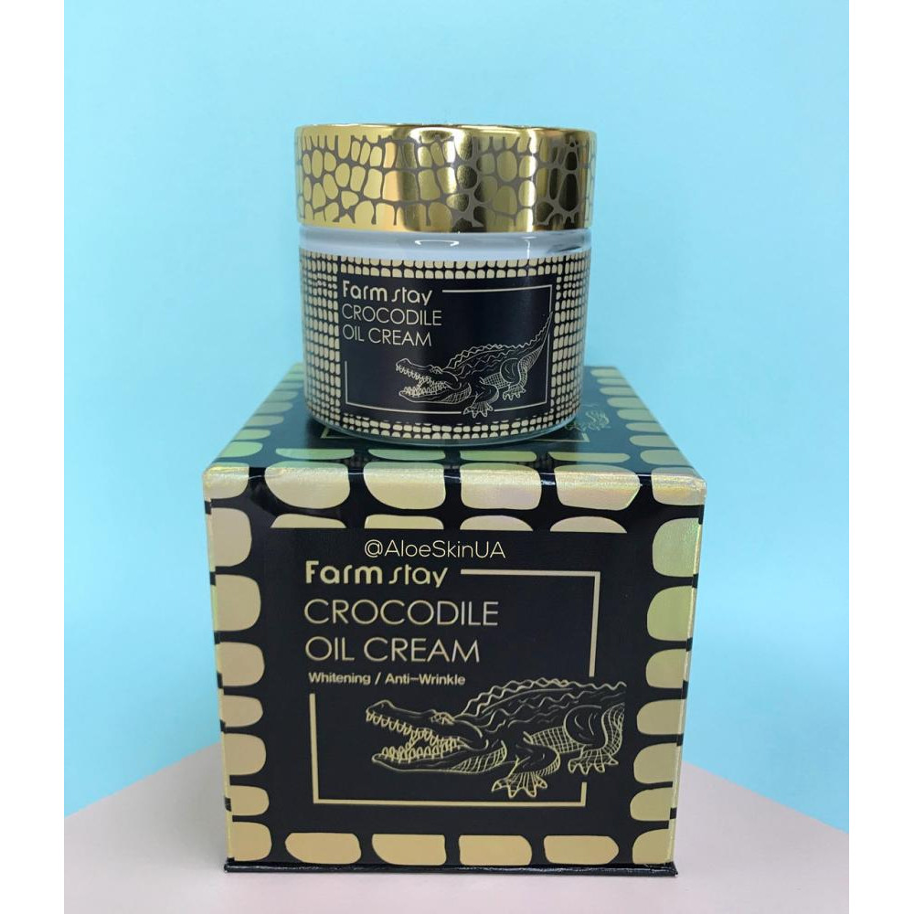 FarmStay Крем для обличчя з жиром крокодила  Crocodile Oil Cream 70ml - зображення 1